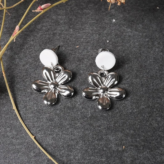 Edelstahl Blumen Ohrringe