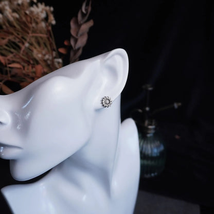 Kleine Edelstahl Blumen Ohrstecker