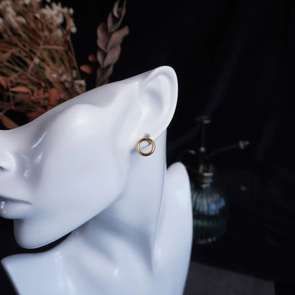 Kleine Edelstahl Creolen (Ohrstecker)