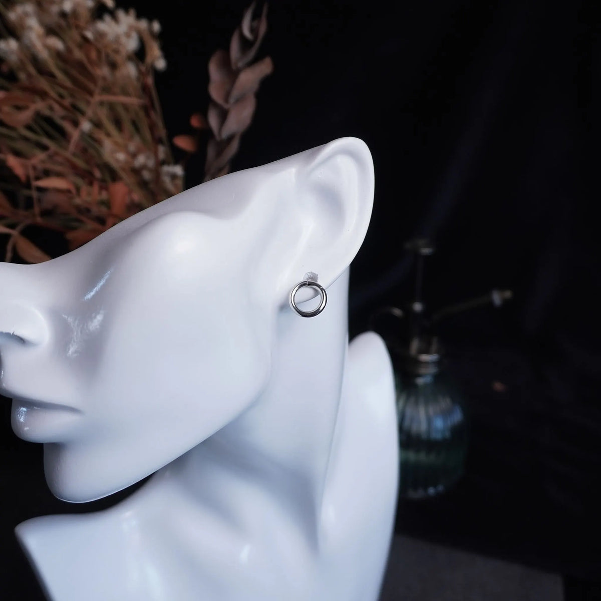Kleine Edelstahl Creolen (Ohrstecker)