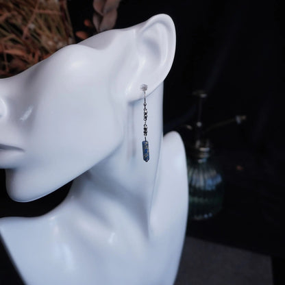 Ohrringe in Silber mit blauem Jaspis
