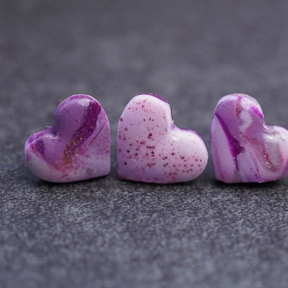 Kleine glitzernde Herz-Ohrringe (Crisy)