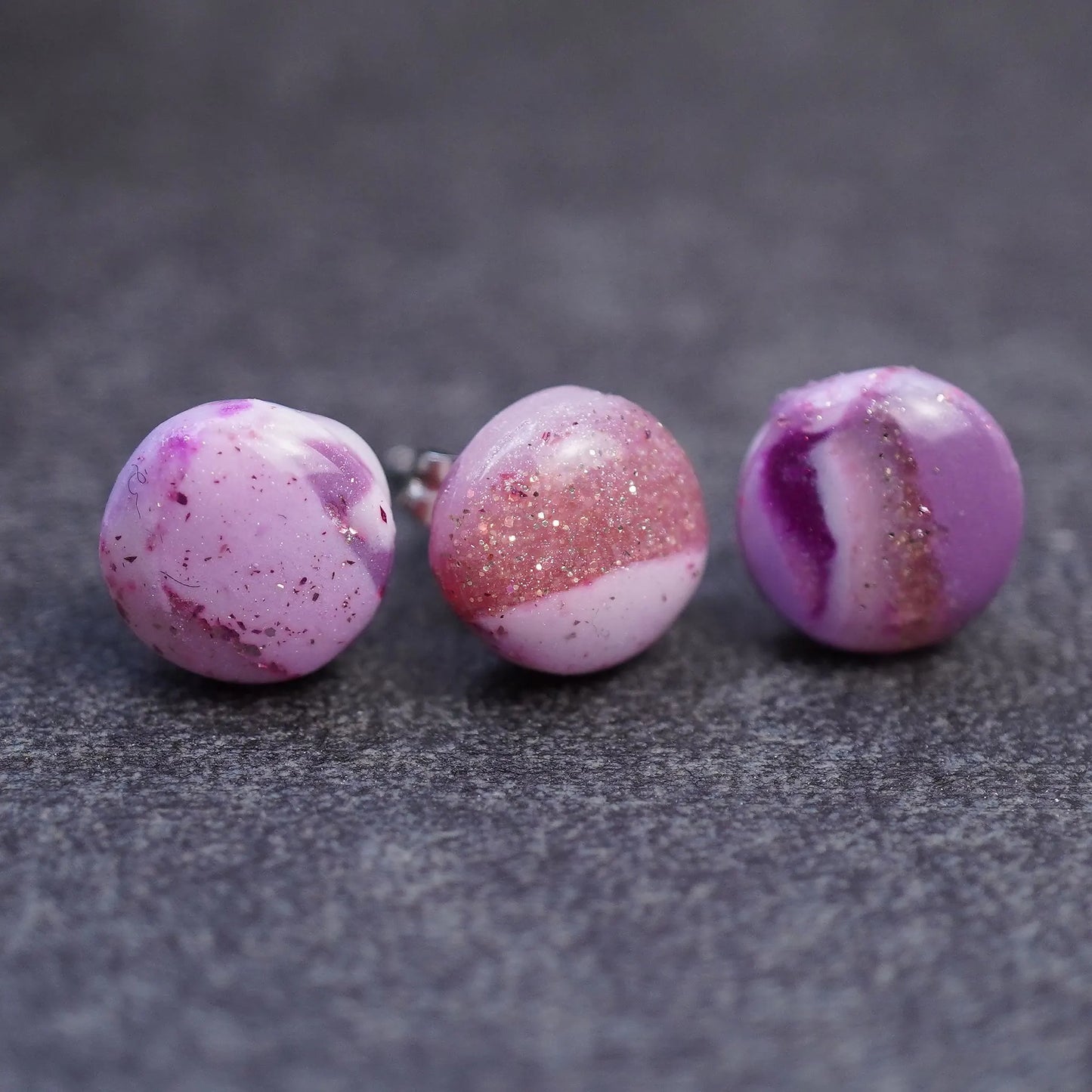 Mini glitzernde runde Ohrringe (Crisy)