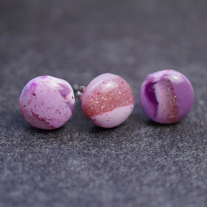 Mini glitzernde runde Ohrringe (Crisy)