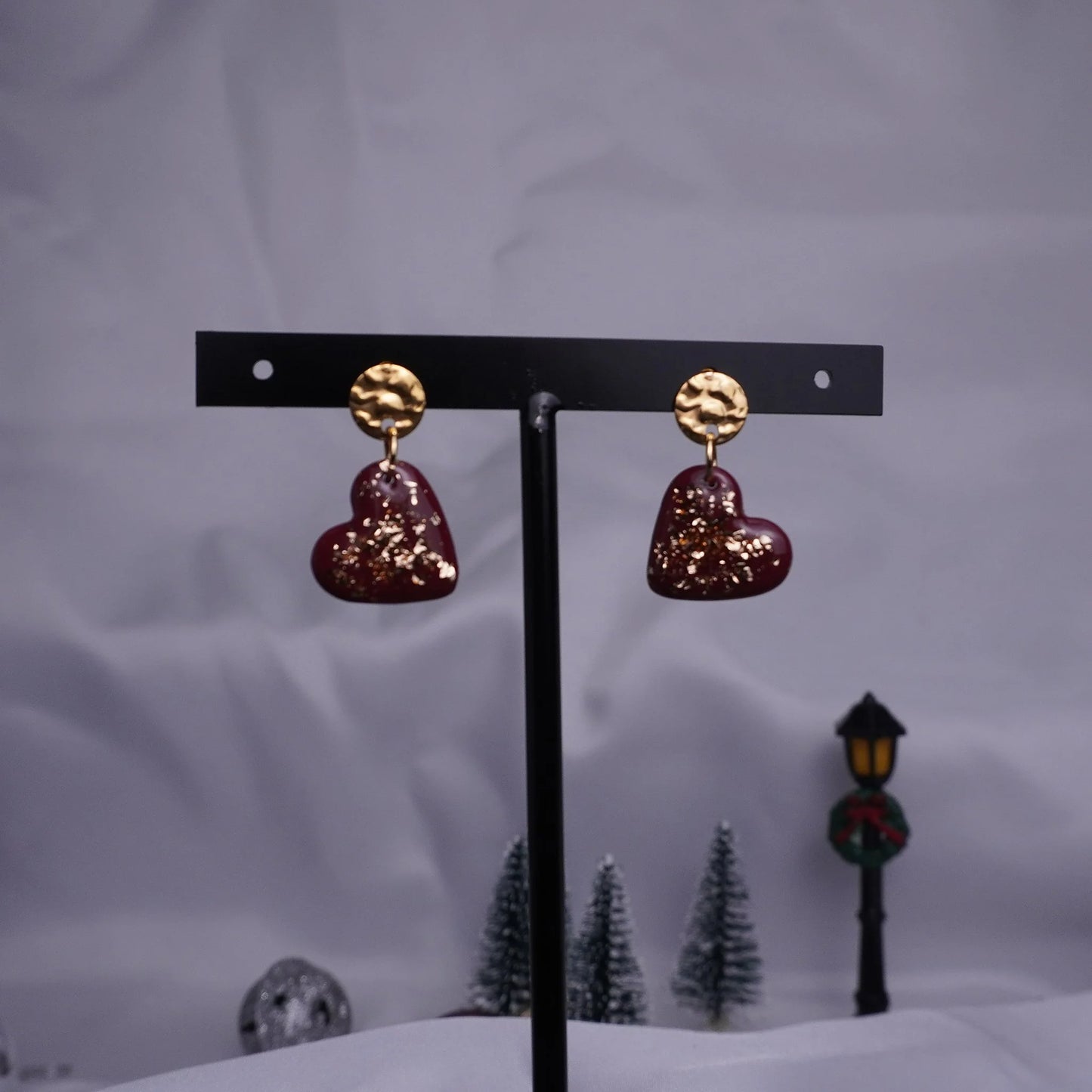 Herz-Ohrringe (X-Mas)