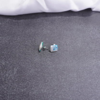 Kleine quadratische Ohrringe (X-Mas)