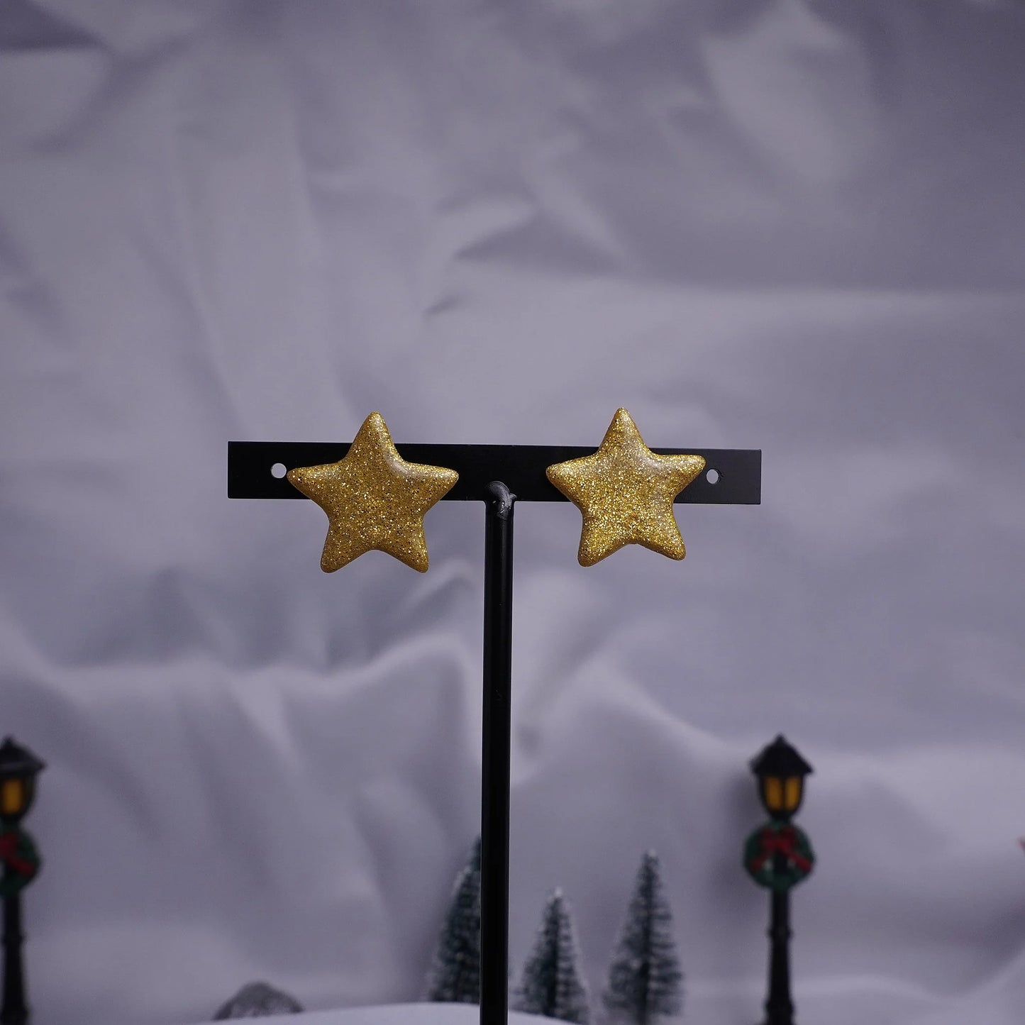 Sternförmige Ohrringe (X-Mas)